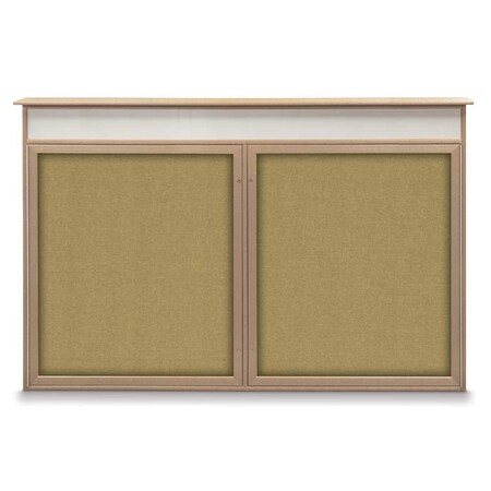United Visual Products Open Faced Traditional Corkboard, 96x48" UV647A-BLACK-CORK